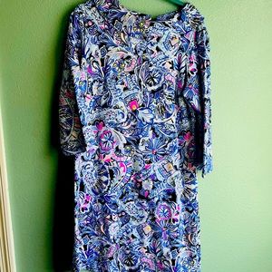 🌸 Lilly Pulitzer Saralyn Dress Irish blue EUC